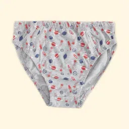 Pantaloons Junior Boys Multicolor Cotton Printed Brief (Pack of 3)-picture-27