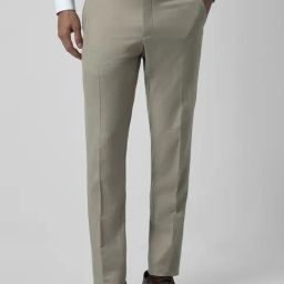 Van Heusen Beige Slim Fit Trousers-image-58