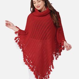 Sztori Women Plus Size Poncho Sweaters-image-25
