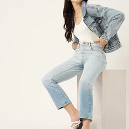Mast & Harbour Straight Fit Heavy Fade Pure Cotton Ombre Jeans-picture-23