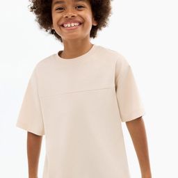 Mango Kids Boys Drop-Shoulder Sleeves Pure Cotton T-Shirt-picture-27