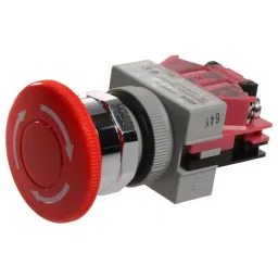 IDEC SWITCH, EMERGENCY STOP, SPST-NC, 600VAC, AVW401-R..-27