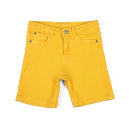 Peter England Kids Yellow Solid Shorts-image-101