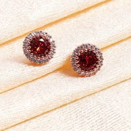 The Real Effect London Silver Stud Earrings for Women-image-104