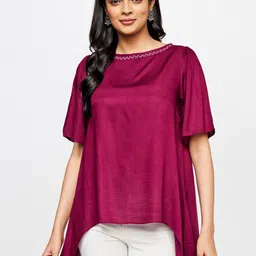 Global Desi Women Longline Top-picture-10