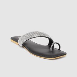 Thread Stories Women Embellished Open Toe Flats-picture-44
