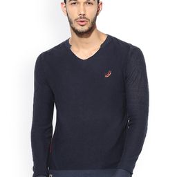 Jn Joy Men Navy Solid Sweatshirt-image-75