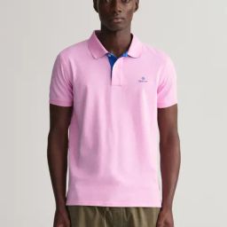 GANT Pink Slim Fit Polo T-Shirt-image-20