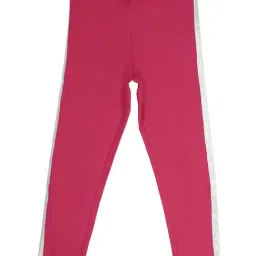 Peter England Kids Pink Solid Leggings-picture-30