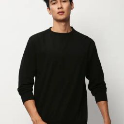 SHOWOFF Black Slim Fit Sweatshirt-8