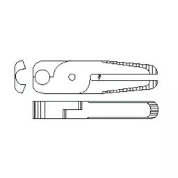 Vessel Nipping Blade Special Alloy Steel 80 mm Overall Length 85 g, N7AE-picture-49