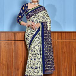 LeeliPeeri Designer Warli Zari Bagru Saree-27