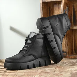 AfroJack Women Textured Mid-Top Regular Boots-image-19