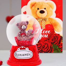 Archies Multicoloured Teddy Bear Figurine with Greeting Card-image-63