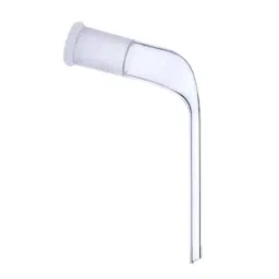 ABGIL Receiver Adapter Plain Bend Long Delivery Borosilicate Glass B14 Socket, ADP-11-02-41
