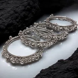 Sangria Set Of 4 Ghungroo Bangles-picture-2