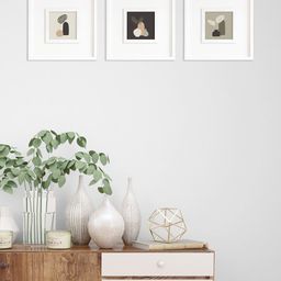 RANDOM Beige & Grey Set of 3 Different Pot Wall Art Painting-4