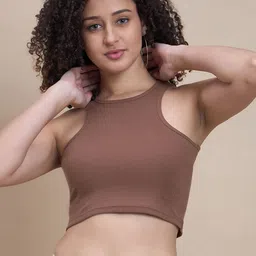 The Roadster Lifestyle Co. Round Neck Crop Top-picture-41