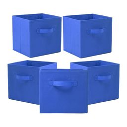 Kuber Industries Blue 5 Pieces Drawer Organisers-18