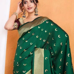 DIVASTRI Woven Design Zari Banarasi Saree-29
