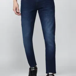 Peter England Jeans Navy Slim Fit Jeans-picture-6