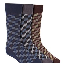 Creature Men Pack Of 3 Assorted Combed Cotton Calf-Length Socks-picture-3