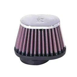 K&N RC-1820 High Performance Universal Replacement Clamp-On Chrome Air Filter-image-2