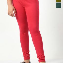 KAYU Girls Cotton Pack Of 3 Ankle Length Leggings-image-26