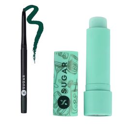 SUGAR Set of Kohl Of Honour Intense Kajal - Go Green 05 + Tipsy Lips Balm - Mojito 01 image 1