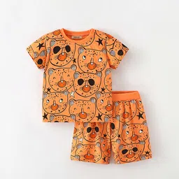 INCLUD Boys Printed Round Neck T-Shirt With Shorts-picture-21