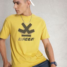 WROGN Oversized Fit Graphic Printed Pure Cotton T-shirt-image-66