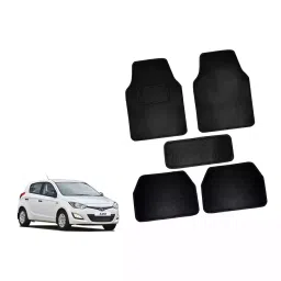 Auto Pearl CMBK90 Polyester Standard Mat for I20 (Black)-20