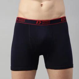 Dixcy Scott Originals Navy Cotton Regular Fit Trunks-image-47