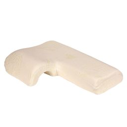 The White Willow Unisex Beige Solid Memory Foam Cupid Couple Hug Sleeping Pillow-24