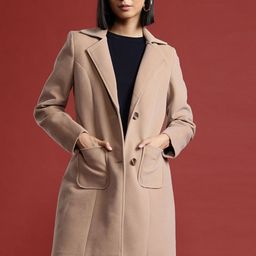 all about you Single-Breasted Suede Longline Overcoat-picture-26