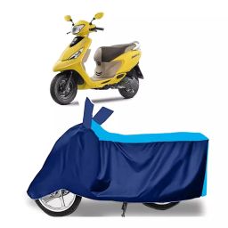 Auto Pearl Two Wheeler Cover for TVS Scooty Zest 110 BS6 - Cyan, Blue-image-38