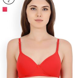 Floret Pack Of Two Solid Seamless Push-Up Bras image 1