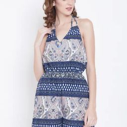 DODO & MOA Blue Printed Jumpsuit-image-72