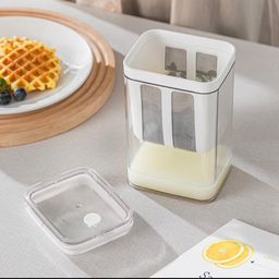 onlyu Yogurt Maker Curd Strainer 1100ml Greek Yogurt Multipurpose Yogurt with Fine Mesh Bag & Lid Reusable, Pouch Filter Kitchen Whey Separator Tools for Yogurt Juice Tea Nut Milk Cheese image 2