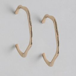 Forever New Gold Plated Contemporary Half Hoop Earrings-50