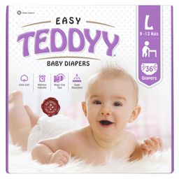 Teddyy Baby Diapers Easy Taped Style Diaper Large - 36 Pieces-picture-24