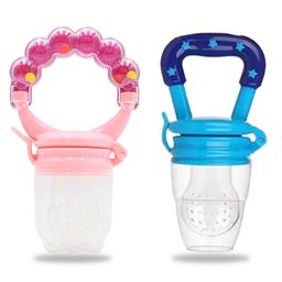Chinmay Kids New Born Baby Pacifier With Rattle Handle Silicone Safe Fresh Fruit Feeder Soother (Pink, Blue)-image-85