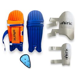 Airic Premium Leg Guard Groin Guard Arm & Thigh Cricket Guard Combo-17