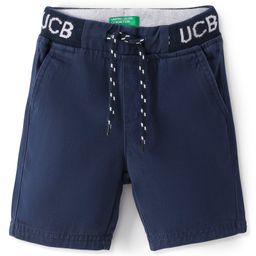 UCB Cotton Woven Solid Colour Shorts - Navy Blue-image-90