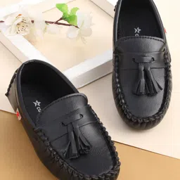 Cute Walk by Babyhug Slip On Party Wear Shoes - Black-picture-23