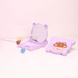 THE LITTLE LOOKERS Comb and Mirror Set with Soft Bristles and Rounded Tips for Baby's Sensitive Skin/Hair Care | Grooming Accessories | Comb Set for Newborns/Babies/Kids/Toddlers (Round-Purple)-15