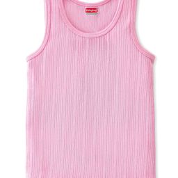 Babyhug Sleeveless Pull Over Thermal Vest - Pink-image-25