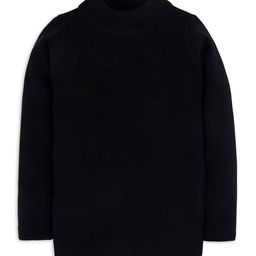 RVK Full Sleeves Solid Stretchable Skivvy Pullover Sweater - Black-picture-27