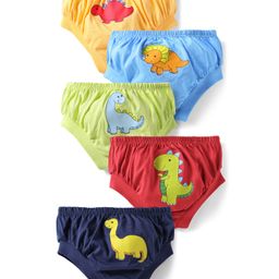 Doodle Poodle 100% Cotton Single Jersey Knit Briefs With Animal Print Pack Of 5 - Multicolour-image-19