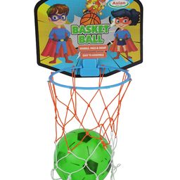 Asian Multicolor Portable Basket Ball Super Hero With Net-10